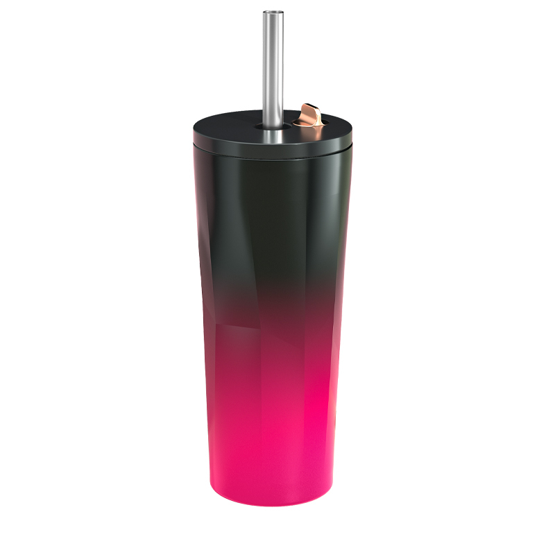 Big Capacity Hand Portable Sports Work Out Water Bottle Travel Coffee Mug with Straw