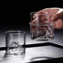 New Unique 175/300ml Borosilicate Glass Heat Resistant Iceberg Whiskey Glasses