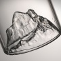 New Unique 175/300ml Borosilicate Glass Heat Resistant Iceberg Whiskey Glasses