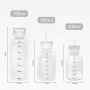 High Borosilicate Time Scale Glass Bottle Portable Accompanying Cup Cover Handy Glass Cup