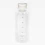 High Borosilicate Time Scale Glass Bottle Portable Accompanying Cup Cover Handy Glass Cup