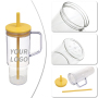 40oz Eco-friendly Bicycle Water Cup Thermal Plastic Tumbler With Lid and Straw for Home and Camping Adventures