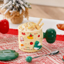 Factory Directly Ceramic Beautiful High Quality Christmas Mug Gift Fat Handle 380ml Cartoon Christmas Coffee Cups