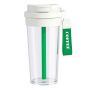 Factory Wholesale Customization 580ML Double Drink Plastic Cup with Straw Water Cup with Rope Student Cup