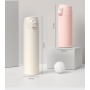 Custom logo Double Wall Vacuum Insulated Water Thermos with Silicon Straw BPA Free Food Grade