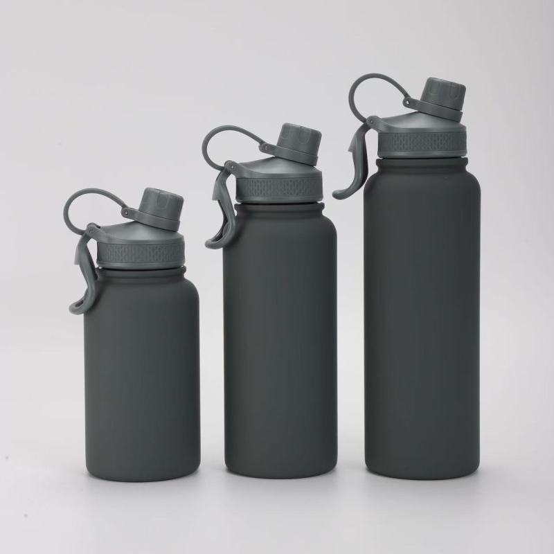 High Quality Vacuum Flask Portable Leak-proof Straw Cap Double Wall Stainless Steel Water Bottle Sport Water Bottle