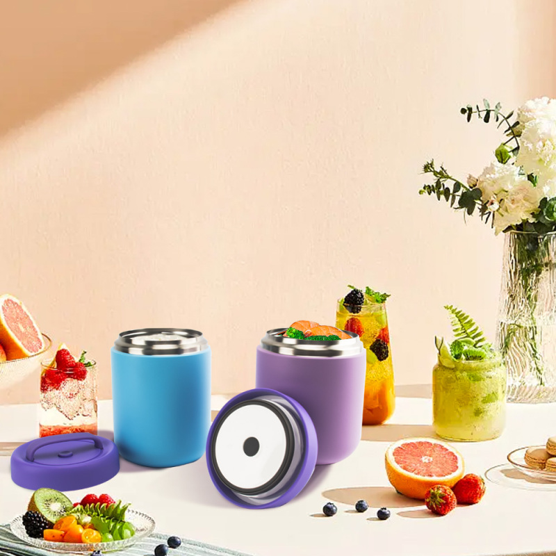 Eco-Friendly 304 Stainless Steel Thermos Lunch Box Food Warmer Container Soup Lunch Jar Storage Jars Family