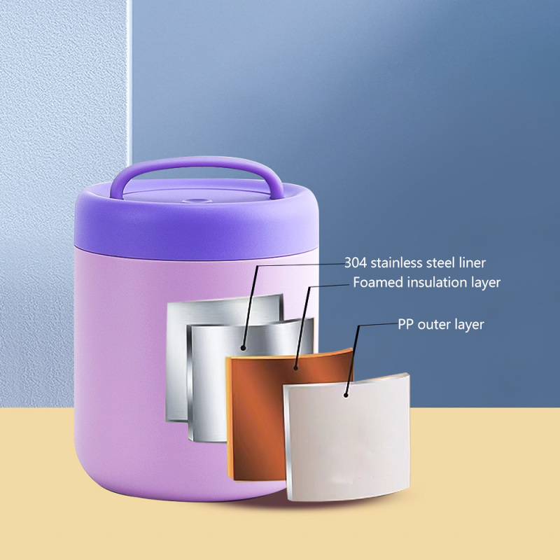 Eco-Friendly 304 Stainless Steel Thermos Lunch Box Food Warmer Container Soup Lunch Jar Storage Jars Family