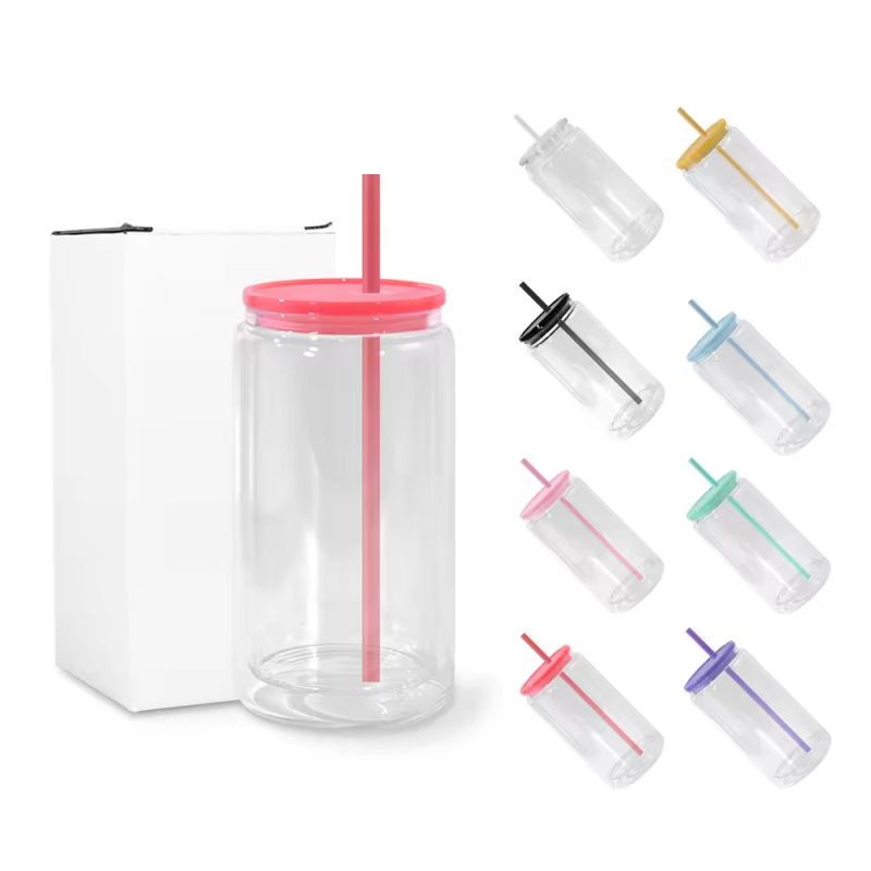Colorful Fashionable Portable Glass Drinking Bottle Shape Glass Bottle Free Fruit Water Bottle