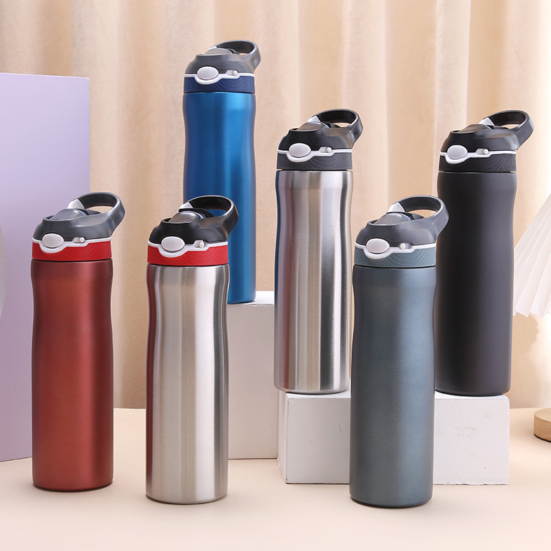 Hot Selling Metal SS316 Insulated Water Sports Double Wall Vacuum Flask Bottle with Silicone Nozzle