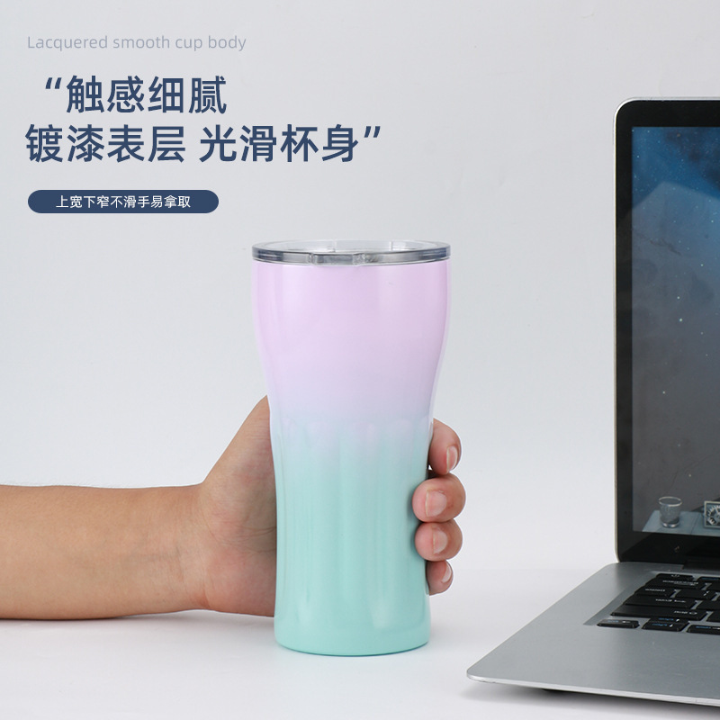 Unbreakable Slim Total Straight Double Walled Stainless Steel Water Beer Coffee Sublimation Tumbler