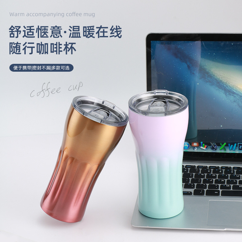 Unbreakable Slim Total Straight Double Walled Stainless Steel Water Beer Coffee Sublimation Tumbler