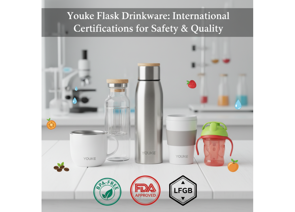What international certifications (like BPA-free, FDA, LFGB) do your drinkware products hold?