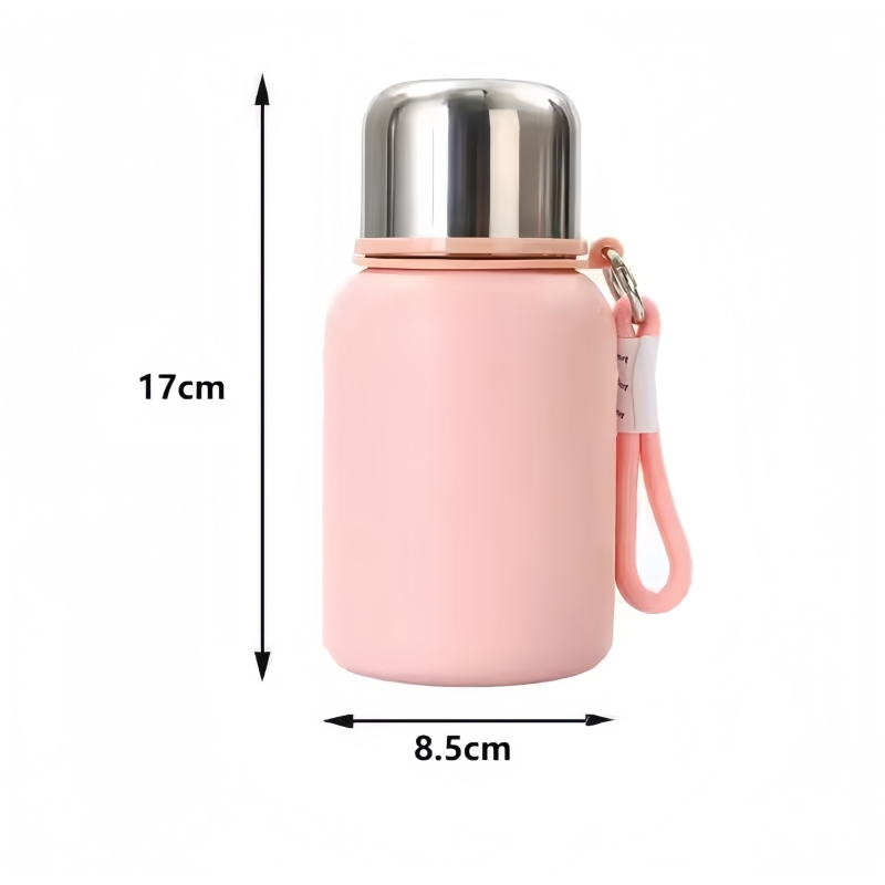 316 Stainless Steel Insulated Cup Cute and Small for Girls Portable Cup High Appearance Level Double-lid Travel Water Bottle