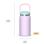 Wholesale Factory Fashion 50oz Insulated Tumblers With Handle and Straw Stainless Steel Water Bottle Cups With Lid