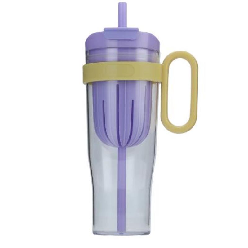 New Double Mouth Large Capacity 40oz Water Bottle With Handle Portable Car Plastic Water Bottle Outdoor Coffee Cup