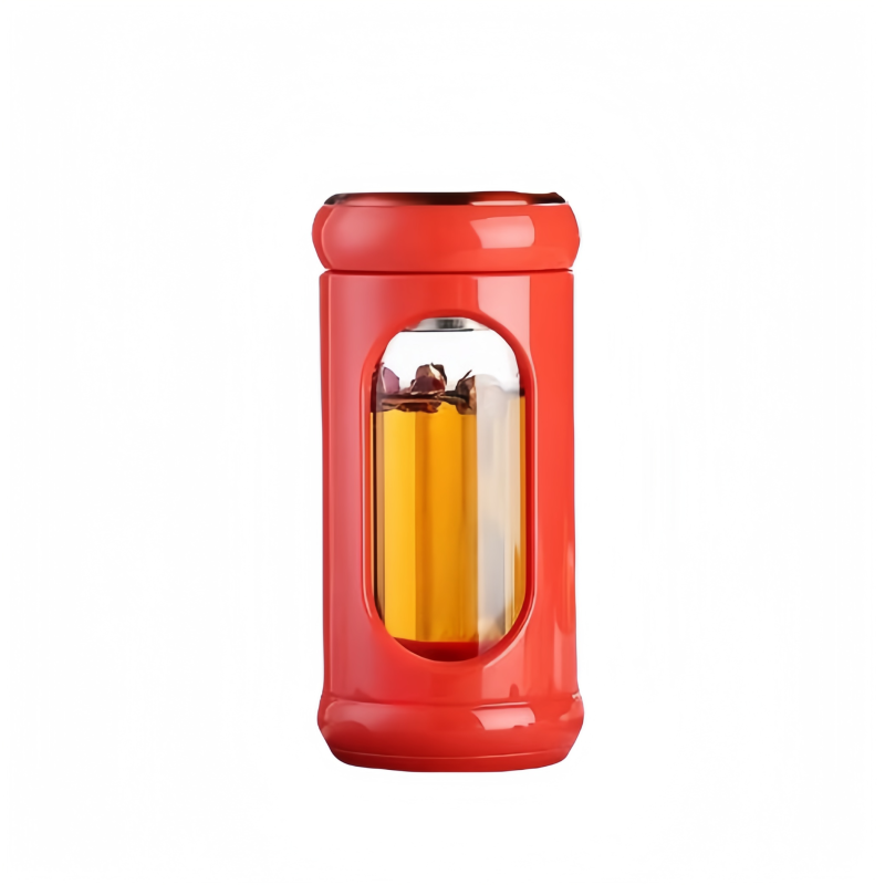 High Borosilicate Glass Bottle with Infuser Bpa Free Tea Infuser Bottle with Sleeve Cover New Product Ideas 2025