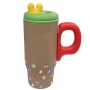 Factory Double Wall Leakproof Iced Travel Coffee Cup Mug Portable Tumbler With Straw and Lid