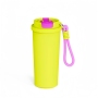 Customized logo 590ml Student Thermos Leakproof Backpack Cup with 12H Insulation BPA-Free 304 Stainless Steel Water Cup