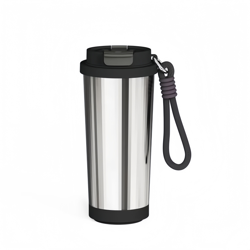 Customized logo 590ml Student Thermos Leakproof Backpack Cup with 12H Insulation BPA-Free 304 Stainless Steel Water Cup