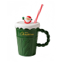 2025 Style Christmas Mug Water Cup With Lid and Straw Ceramic Coffee Cup New Design Office Home Drinking Mug Children's Gift