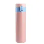 Custom Print 400ml Matte Black Slim Outdoor Sport Thermos Life Vacuum Portable Flask With Bouncing Lid