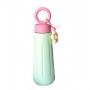 450ml Stainless Steel Travel Mug Reusable Double Wall Vacuum Insulated Cup Flasks Thermal With Rope Portable Handle
