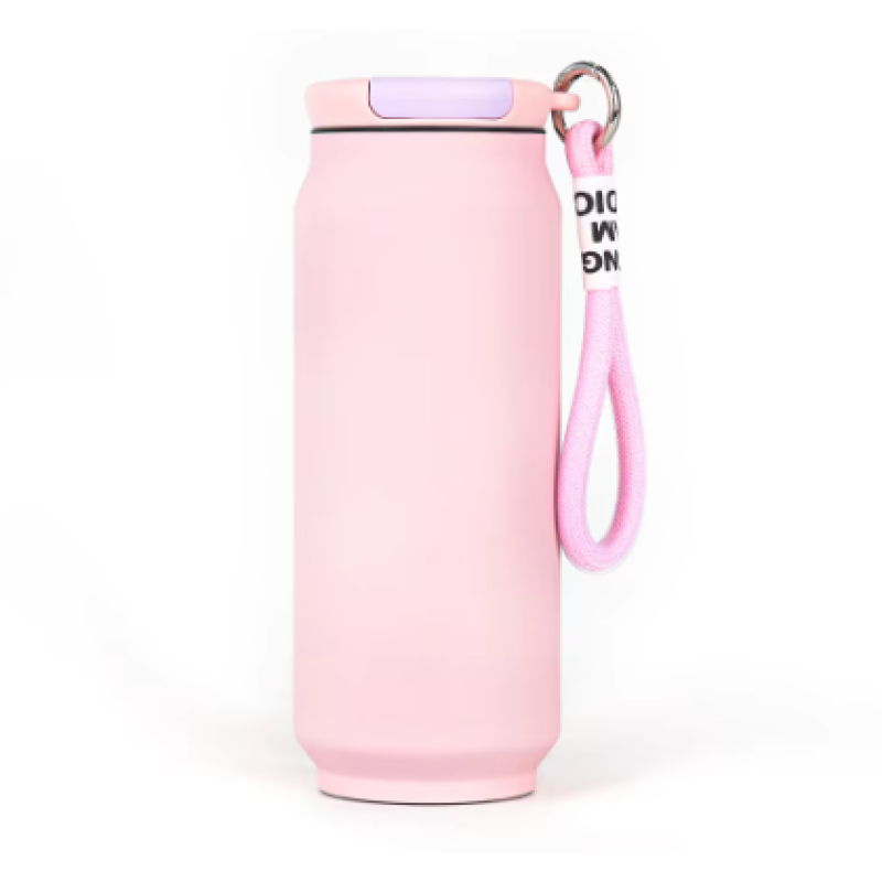 Custom 500ml Portable Thermos Cup 304 Stainless Steel Double-layer Vacuum Can Cup Can Water Direct Drinking Gym