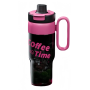 Cute Portable Straw Water Bottle Outdoor Sports Plastic Coffee Large Ice Cup 850ml Tritan Plastic Ice Water Bottle With Handle