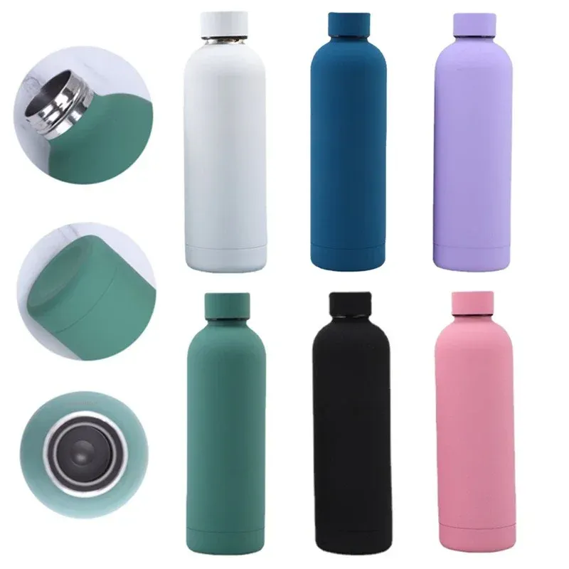 Stainless Steel Small Mouth Water Bottle Outdoor Sports Travel Drink Thermos Bottles