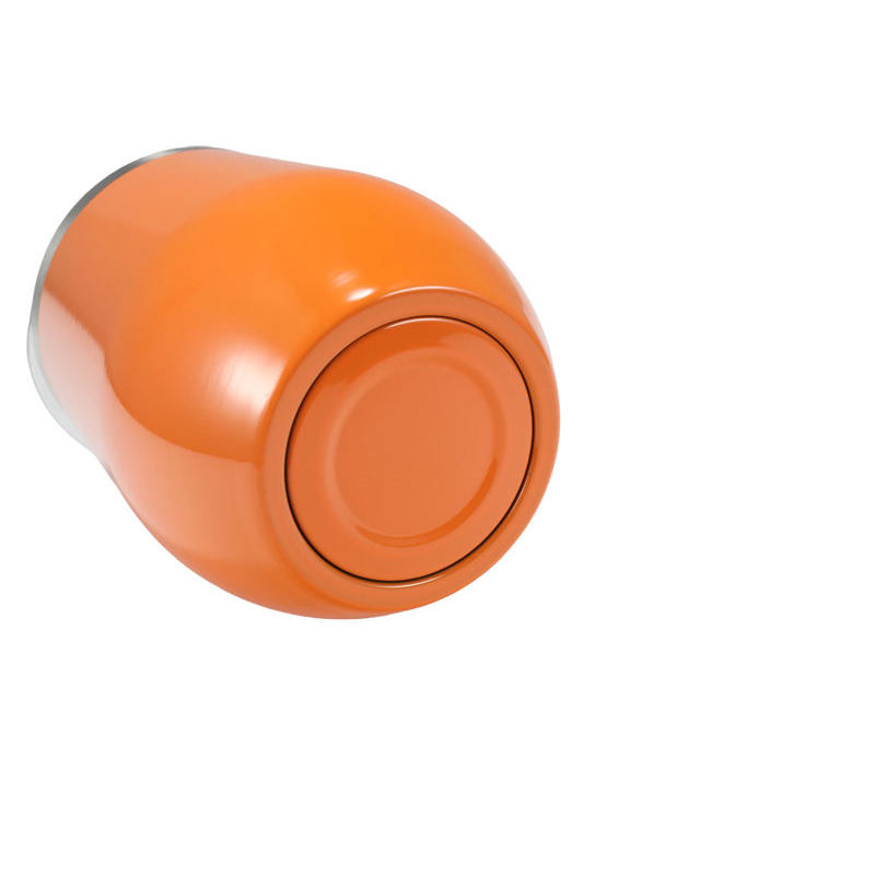 Multifunctional 12oz Egg Shape Cup Outdoor Stainless Steel Insulated Wine Tumbler with Lids and Straws Metal Material