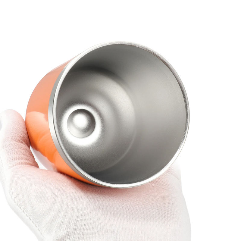 Multifunctional 12oz Egg Shape Cup Outdoor Stainless Steel Insulated Wine Tumbler with Lids and Straws Metal Material