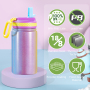 Factory-Made 12oz/350ml Children's Stainless Steel Insulated Sippy Water Bottle With Flip Top Vacuum Flask for Kids' Drinks/Mug