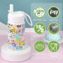 Factory-Made 12oz/350ml Children's Stainless Steel Insulated Sippy Water Bottle With Flip Top Vacuum Flask for Kids' Drinks/Mug