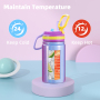 Factory-Made 12oz/350ml Children's Stainless Steel Insulated Sippy Water Bottle With Flip Top Vacuum Flask for Kids' Drinks/Mug
