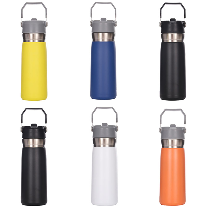 Factory Wholesale Large Handle 650ml Portable Car Vacuum Stainless Steel Thermos Mug