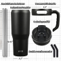 Wholesale Custom 40oz Stainless Steel Travel Tumbler Cup with Handle and Straw 40oz Handle Cup Spray Paint Mug