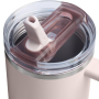 Custom 40oz Travel Mug Tumblr Bottle Tumbler Hot and Cold Stainless Steel Insulated Tumblr Cup with Flip Straw and Handle