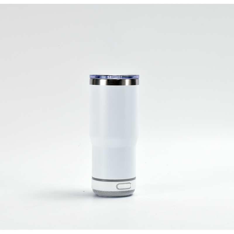 Popular 16oz Bluetooth Thermos Mug Large Capacity Stainless Steel Vacuum Mug with Mini Speaker