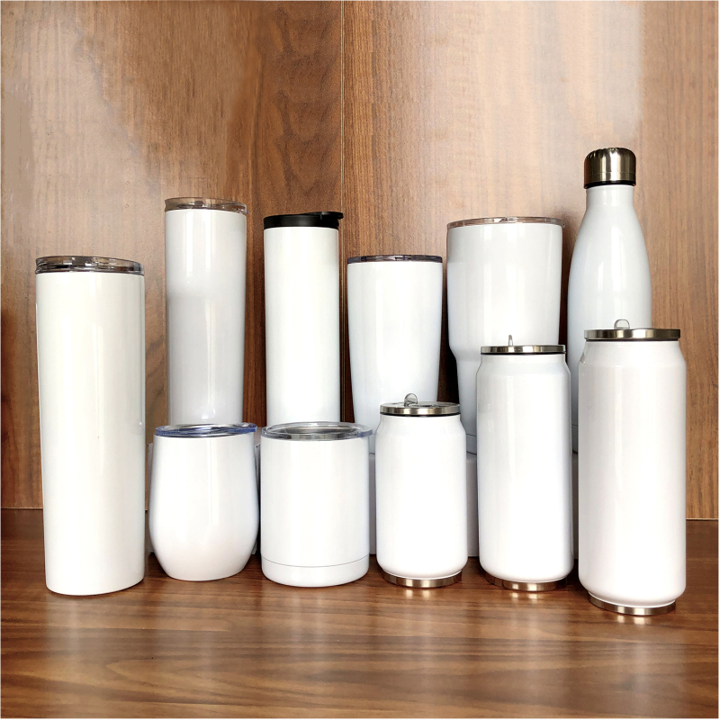 20oz Sublimation Tumblers Straight Insulated White Water Cups Tea Blank Sublimation Tumbler Wine Tumbler Mug Bulk