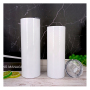 20oz Sublimation Tumblers Straight Insulated White Water Cups Tea Blank Sublimation Tumbler Wine Tumbler Mug Bulk