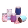 Factory Wholesale Insulated Reusable 12oz American Style Wine Tumbler Cup Customized Stainless Steel With Lid Coffee Wine Travel