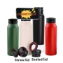 New Model 700ml Stainless Steel 24oz Magnetic Lid Water Bottle Phone Holder Thermos Double Wall Vacuum Customized Wholesale Mug