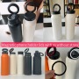 New Model 700ml Stainless Steel 24oz Magnetic Lid Water Bottle Phone Holder Thermos Double Wall Vacuum Customized Wholesale Mug