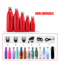 Classic 17oz 500ml Cola Shaped Stainless Steel Insulated Hot Water Bottle Keeps Water Cold for 24 Hours