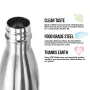 Classic 17oz 500ml Cola Shaped Stainless Steel Insulated Hot Water Bottle Keeps Water Cold for 24 Hours