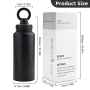 Custom 18oz 32oz Insulated Stainless Steel Thermal Vacuum Flasks Sport Reusable Water Bottle for Camping