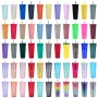 Double Wall 700ml 710ml 24oz Luminous Glowing Plastic Durian Tumbler Durian Cup No logo With Straw