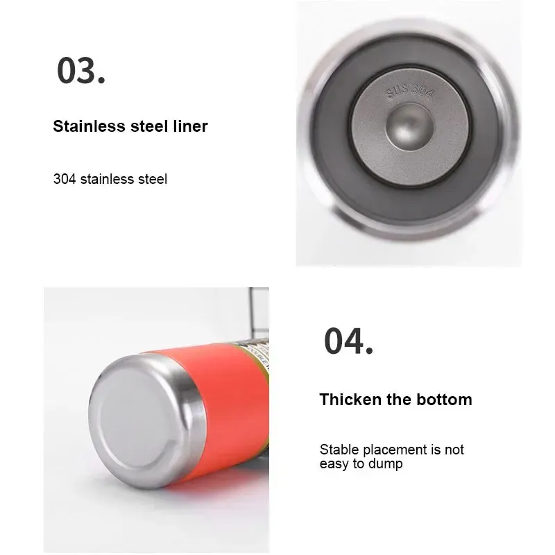 Sport Water Bottle Vacuum Insulated Stainless Steel Flask Tumbler with Chug Cap