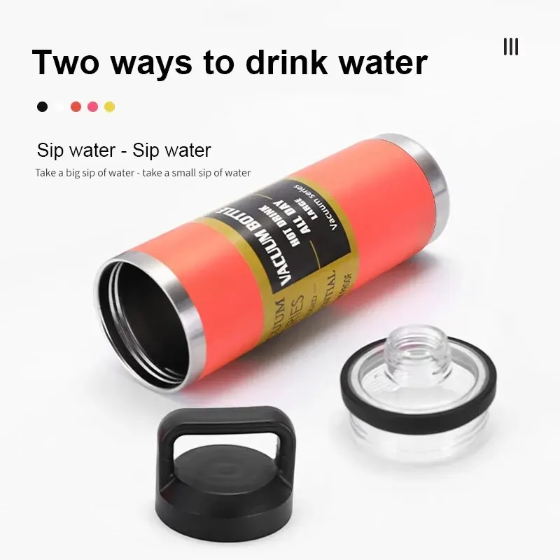 Sport Water Bottle Vacuum Insulated Stainless Steel Flask Tumbler with Chug Cap